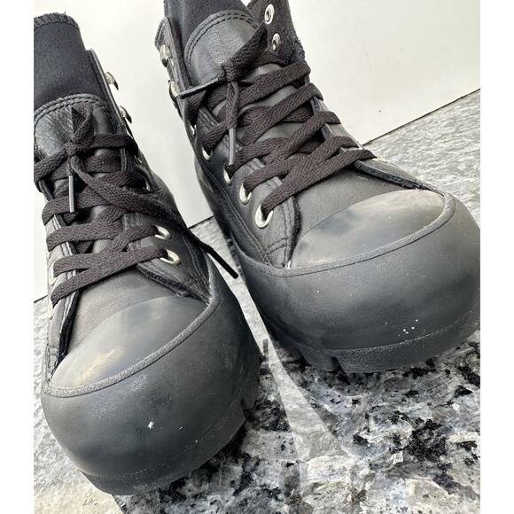 Converse Gore-Tex Chuck Taylor All Star 566155C Women’s SZ 8 Black Leather High - Picture 4 of 12